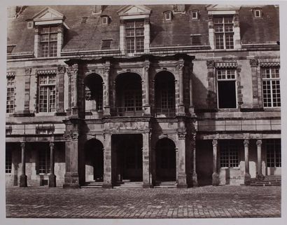 Alphonse Davanne (1824-1912) Palais de Fontainebleau et baptistère, vers 1860, 4...