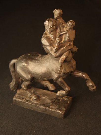 LANDOWSKY Paul (1875-1961) Le centaure. Bronze à patine noire, fonte de Gatti, n°4,...