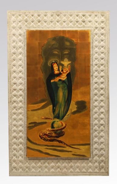 ANDRÉ MARGAT (1903-1997) Vierge à l'Enfant.
L'Immaculée Conception est représentée...