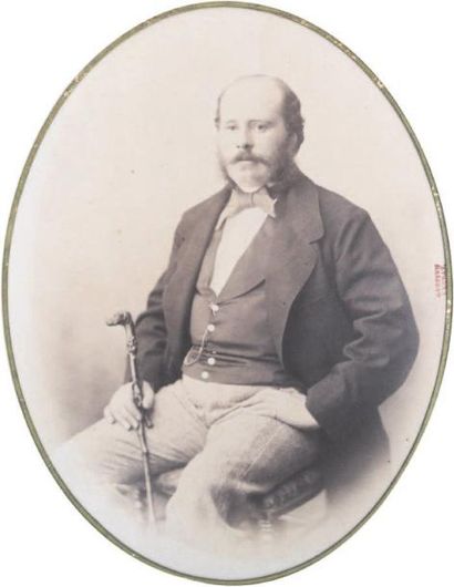 Gustave LE GRAY (1820-1884) Portrait de Alfred Boniface le Sénéchal, Comte de Kercado-Kerguisé,...