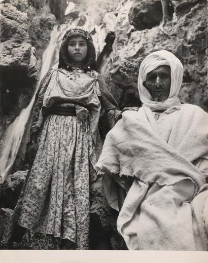 Bernard Rouget (1914-1987) Deux portraits marocains (légers défauts), vers 1953 24...