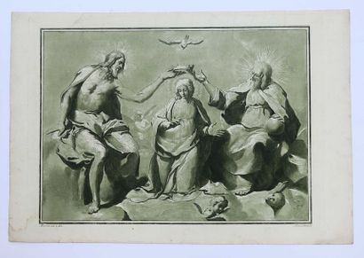 SCACCIATI, Andrea II (1725-1771). ‘Le Couronnement de la vierge' d'après Giovanni...