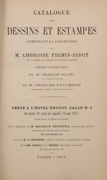 FIRMIN-DIDOT, Ambroise. Essai typographique et bibliographique sur l'histoire de...