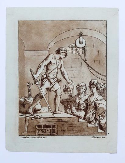 null [FEMMES PEINTRES & GRAVEURS]. SIRANI, Elisabetta (1638-1665). ‘La décapitation',...