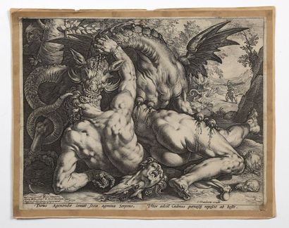 GOLTZIUS, Hendrick (1558-1617) d'après Cornelis Cornelswz (1562-1638) ‘Le Dragon...