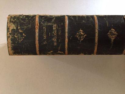 SAUNIER, Claudius. Traité d'horlogerie moderne théorique et pratique, 3e édition...