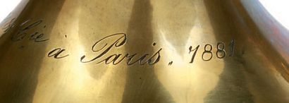 null Cornet en laiton en mi bémol, signé ‘AS Paris [monogramme] Adolphe Sax & Cie...