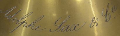 null Cornet en laiton en mi bémol, signé ‘AS Paris [monogramme] Adolphe Sax & Cie...