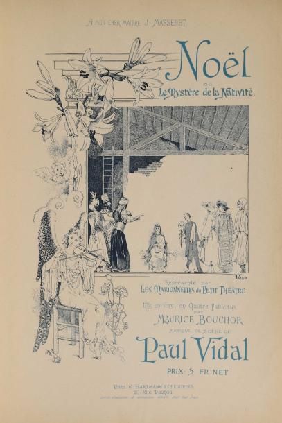 BOUCHOR, Maurice - VIDAL, Paul. Noël ou le mystère de la Nativité, Paris s.d. [1890]....