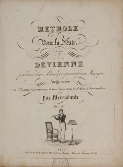 DEVIENNE, François. Méthode pour la flûte... précédée d'une abrégé des principes...