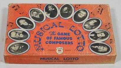 null Musical Loto. The Game of Famous Composers, fabrication The Tudor Metal Company...