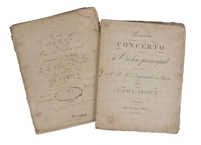 LAFONT, Ch. Ph. Troisième concerto à violon principal..., Leipzig (Breitkopf & Härtel),...