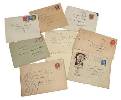 CASALS, Pablo (1876-1973) Violoncelliste, carte postale autographe 11 avril 1944,...