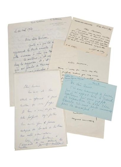 null Onze lettres adressées à Lois Perkins, Mme
Maréchal, en avril 1964 suivant le...