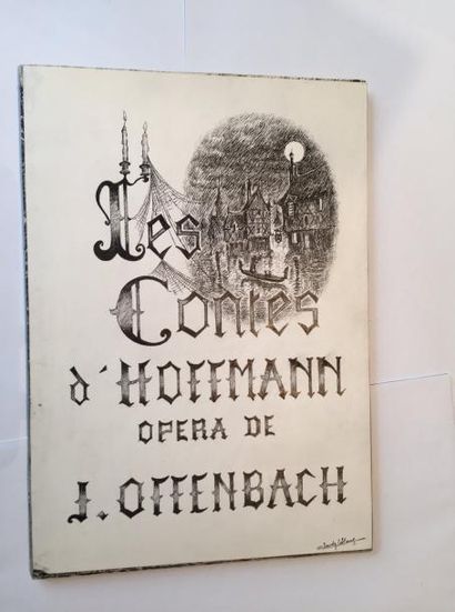 LEBLANC, Claude. Les Contes d'Hoffmann. Opéra de J. Offenbach. Vingt-six dessins...