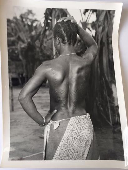 LAMOTE - ROSY Scarifications Congo année 1940 18 épreuves argentiques 18 x 24 cm