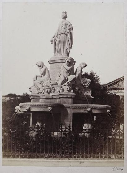 BALDUS Église des Invalides, Arc antique à Orange et fontaine Pradier à Nîmes. 3...