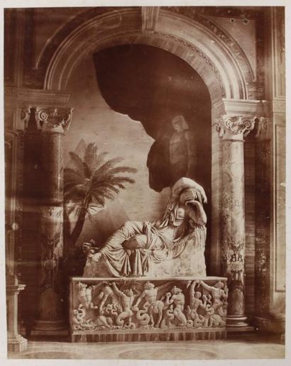 James Anderson (1813-1877) Palais du Vatican, 5 vues intérieurs des collections de...