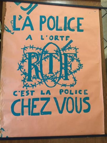 null LA POLICE A L'ORTF RTF C'EST LA POLICE CHEZ VOUS Affiche 91,5 x 57,5 cm
Déchirures,...