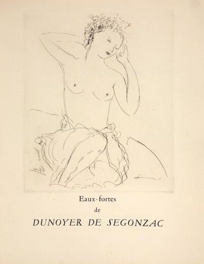 RONSARD Quelques sonnets. Paris, l'artiste, 1955. En feuilles, emboîtage.
51 eaux-fortes...