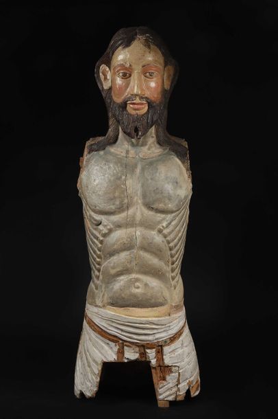 null Christ en croix

Bois sculpté polychrome 

INDO- Portugais XVIIIème siècle

Ce...