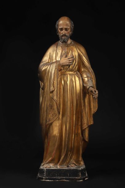 null Saint Paul debout

Bois sculpté peint et doré

NAPLES, première moitié du XIXème...