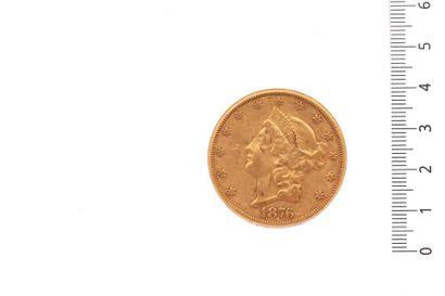 null USA. 20 dollars Liberty Head, 1876 CC. 

Peu courant et TB/TTB