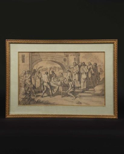 null ECOLE FRANCAISE Vers 1780 – 1790 



La Résurrection du fils de la veuve de...