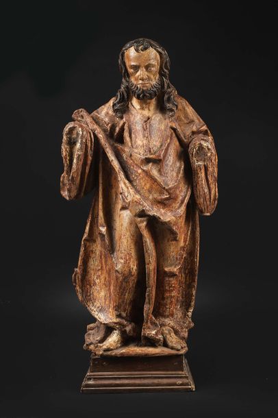 null Saint Jean préchant
Chêne sculpté polychromé
Pays-Bas XVe siècle
Contre socle...