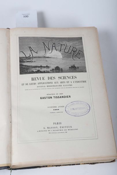 null La NATURE. Volumes pour 1885 et 1888-9. Nouvelle Encyclopédie pratique de mécanique,...