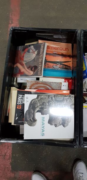 null * 13 caisses de livres modernes, seront présentés en lots pendant la vente.