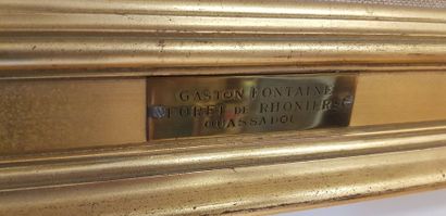 Gaston FONTAINE (1907-1999) OUASSADOU huile sur isorel signée, datée 1952, en bas...