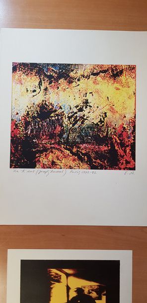 Joseph KADAR (1936) Epreuve d'artiste signée et titrée "Paris 1972-93" et Carte de...