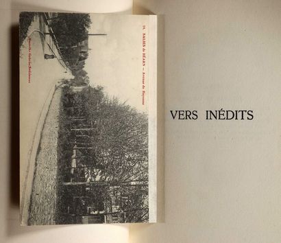 TOULET, Paul-Jean "Vers inédits", 1921 Avec une intéressante carte postale comportant...