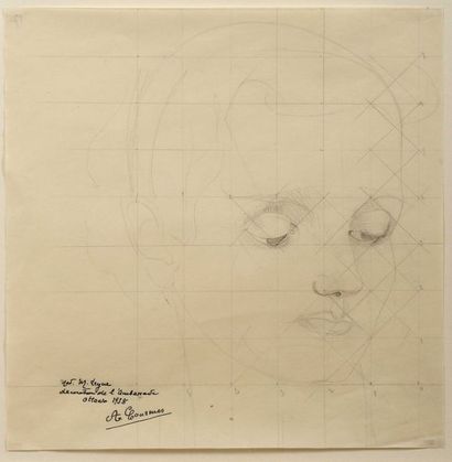 null Alfred COURMES (1898-1993)

Étude de visage

Crayon.

Signé et daté en bas à...