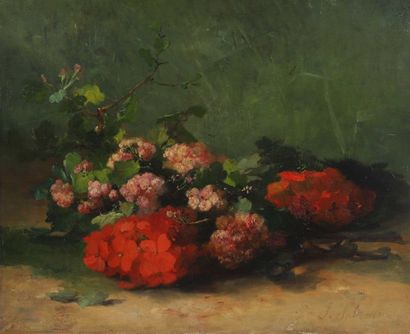 null Joseph JUBRÉAUX (1834-?)

Jetée de fleurs

Huile sur toile. 

Signée en bas...