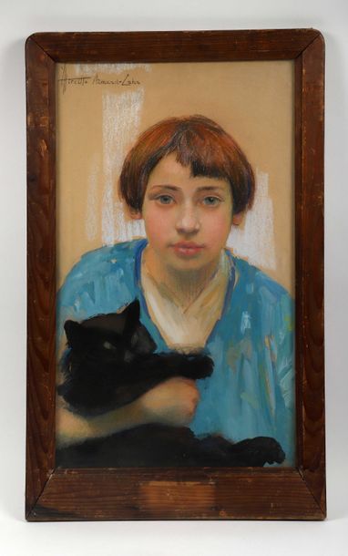 null Armand CAHN (né en 1920)

Jeune fille et son chat

Pastel

Signé en haut à (?)

62...