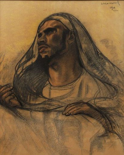 null Edouard MOREROD (1879-1919)

Homme en prière 

Crayon et pastel. Signé, daté...
