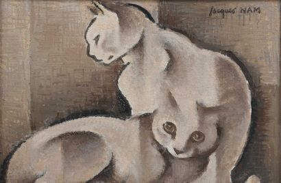 null Jacques NAM (1881-1974)

Les chats

Huile sur carton entoilé. 

Signée en haut...