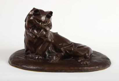 null Jacques NAM (1881-1974)

Chat persan

Epreuve en bronze à patine brun marron....