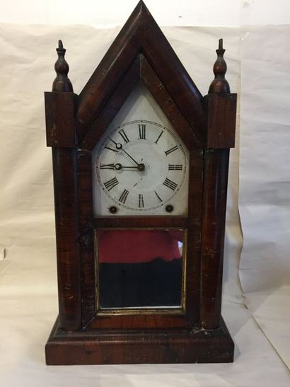 null Pendule de cheminée américaine, ‘shelf-clock’, du Ansonia Clock Company’, vers...
