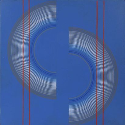 null Romano ZANOTTI (né en 1934)

Illusion optique - Bleu de cobalt

Huile sur toile

Signée,...