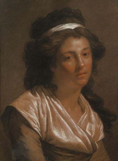 null VINCENT François - André (Attribué à) 

Paris 1746 – 1816

Portrait de jeune...