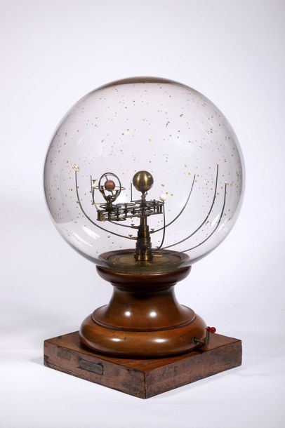 null * Planétaire Copernicien et globe stellaire du système Bertaux, fin du XIXe...