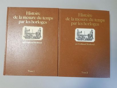 BERTHOUD, Ferdinand. Histoire de la mesure du temps par les horloges, 2 tomes in-4°....