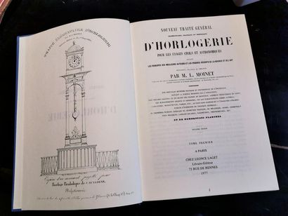 MOINET, Louis. Nouveau traité général... d'horlogerie pour les usages civils et astronomiques...,...