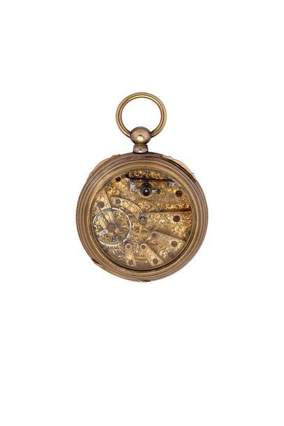 null Montre à ancre en argent signée ‘John Salter London', milieu du XIXe siècle.
Cadran...