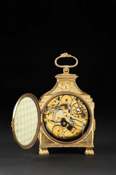 null Horloge portative à grande et petite sonnerie signée ‘Frères Rey', Suisse, vers...
