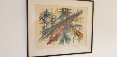 null Roger LERSY (1920-2004)

Ensemble de deux lithgraphie et une technique mixte

74,5...