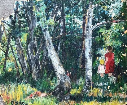 null Simone ODDOU (1911-2003)

Enfants dans la forêt

Huile sur carton, signée en...